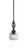 Eleganté One Light Mini Pendant in Matte Black (200|80-MB-5110)