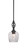 Eleganté One Light Mini Pendant in Matte Black (200|80-MB-4812)