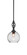 Eleganté One Light Mini Pendant in Matte Black (200|80-MB-4352)