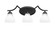 Zilo Three Light Bath Bar in Matte Black (200|553-MB-4761)