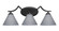Zilo Three Light Bath Bar in Matte Black (200|553-MB-4052)