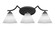 Zilo Three Light Bath Bar in Matte Black (200|553-MB-4051)