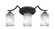 Zilo Three Light Bath Bar in Matte Black (200|553-MB-3009)