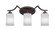 Zilo Three Light Bathroom Lighting in Dark Granite (200|553-DG-3001)