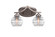 Zilo Two Light Bath Bar in Graphite (200|552-GP-5110)