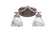 Zilo Two Light Bathroom Lighting in Graphite (200|552-GP-4769)