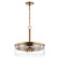 Intersection Three Light Pendant in Burnished Brass (72|60-7530)