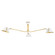 Split Three Light Semi Flush Mount in Aged Brass/Soft White (70|KBS1752803-AGB/SWH)