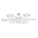 Topaz LED Semi Flush Mount in Polished Nickel (68|328-57-PN)