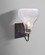Melo One Light Wall Sconce in Black (74|1WG-MELOCL-BK)
