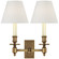 French Library Two Light Wall Sconce in Hand-Rubbed Antique Brass (268|S 2212HAB-L2)