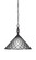 Eleganté One Light Pendant in Matte Black (200|82-MB-918)