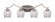 Zilo Four Light Bath Bar in Graphite (200|554-GP-4812)