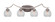 Zilo Four Light Bath Bar in Graphite (200|554-GP-4100)