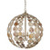 Tartufo Collection Four Light Chandelier in Contemporary Silver Leaf/Natural (142|9000-0935)