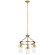 Everett Three Light Chandelier in Brushed Brass (12|52377NBR)