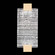 Terra LED Wall Sconce in Gold/Rake Clear (48|896550-35ST)