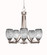 Paramount Five Light Chandelier in Brushed Nickel (200|3405-BN-4165)