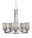Paramount Five Light Chandelier in Brushed Nickel (200|3405-BN-4062)