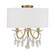 Othello Three Light Semi Flush Mount in Vibrant Gold (60|6623-VG-CL-MWP_CEILING)