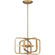 Dupree Four Light Pendant in Brushed Weathered Brass (10|PCDPR2814BWS)