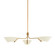 Sacramento Three Light Chandelier in Patina Brass And Soft Sand (67|F8143-PBR/SSD)