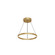 Cerchio LED Pendant in Brushed Gold (347|PD87718-BG)