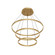 Cerchio LED Chandelier in Brushed Gold (347|CH87932-BG)