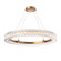 Asscher LED Chandelier in Novel Brass (404|CHB0080-36-NB-AC-CA1-L3)