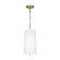 Ivie One Light Pendant in Time Worn Brass (454|LP1101TWBWLW)