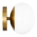 Lune One Light Wall Sconce in Burnished Brass (454|EV1011BBS)