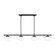 Lune Six Light Linear Chandelier in Aged Iron (454|EC1276AI)