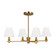 Paisley Four Light Chandelier in Burnished Brass (454|AC1114BBS)