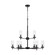 Zire Nine Light Chandelier in Midnight Black (454|3190309EN-112)