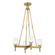 Lucian Four Light Pendant in Vintage Brass/Clear Crystal (452|PD338422VBCC)