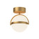 Globo LED Flush Mount in Brushed Gold (452|FM301001BG)