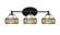 Capri Three Light Bath Bar in Matte Black (200|5913-MB-9485)