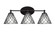 Capri Three Light Bath Bar in Matte Black (200|5913-MB-9185)