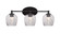 Capri Three Light Bathroom Lighting in Matte Black (200|5913-MB-4812)