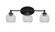 Capri Three Light Bath Bar in Matte Black (200|5913-MB-4100)