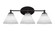 Capri Three Light Bathroom Lighting in Matte Black (200|5913-MB-4051)