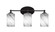 Capri Three Light Bathroom Lighting in Matte Black (200|5913-MB-3009)