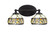Capri Two Light Bath Bar in Matte Black (200|5912-MB-9485)