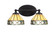 Capri Two Light Bath Bar in Matte Black (200|5912-MB-9405)