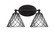 Capri Two Light Bath Bar in Matte Black (200|5912-MB-9185)
