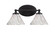 Capri Two Light Bathroom Lighting in Matte Black (200|5912-MB-7195)