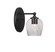 Capri One Light Wall Sconce in Matte Black (200|5911-MB-4812)
