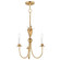 Paloma Three Light Chandelier in Gold Leaf (16|2883GL)