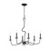 Padrona Six Light Chandelier in Black Oxide (16|27706BO)