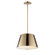 Carlo LED Pendant in Dark Bronze, Leather, Heritage Brass (16|25174DBZHR)